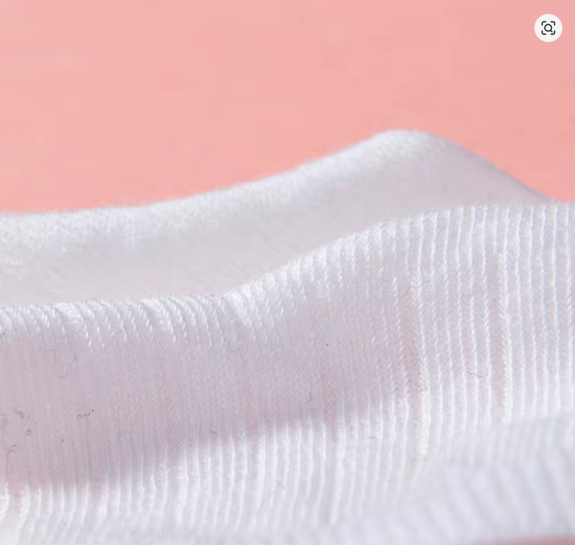 Soft White Cotton Socks