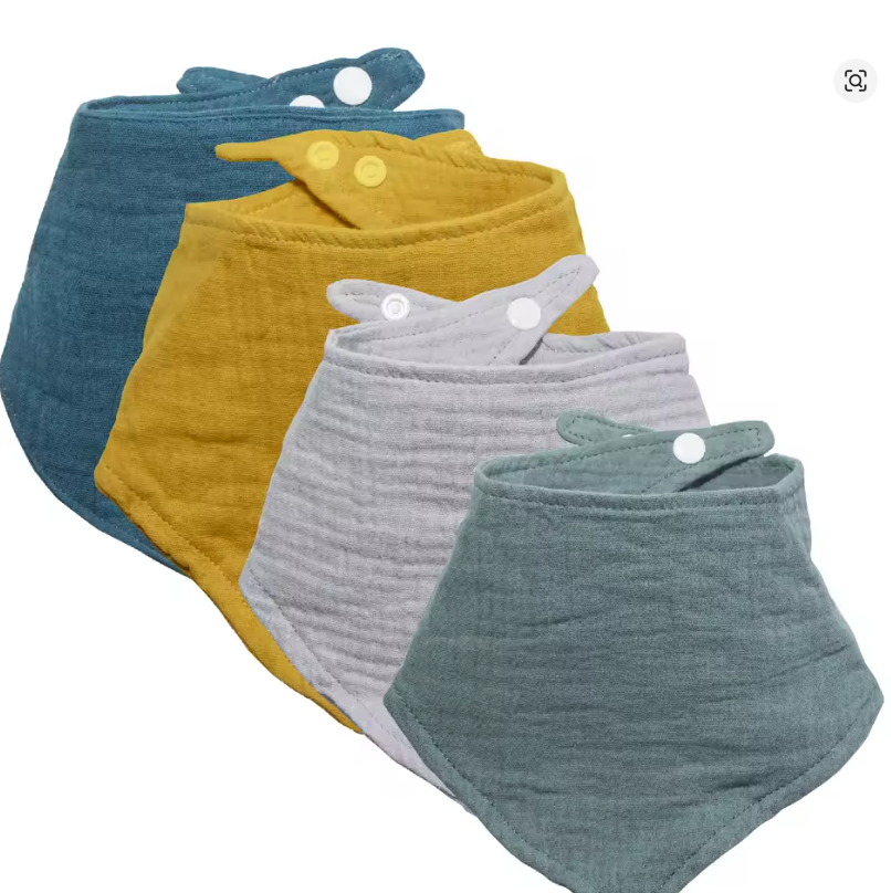 Cotton Baby Bandana Bibs Set