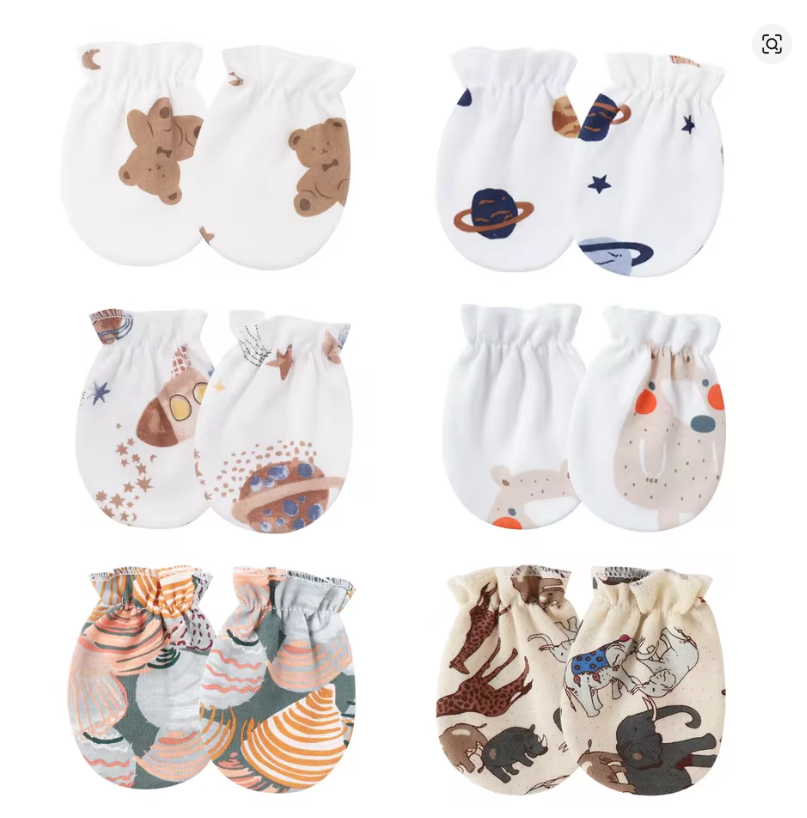 Baby Scratch Mittens Set