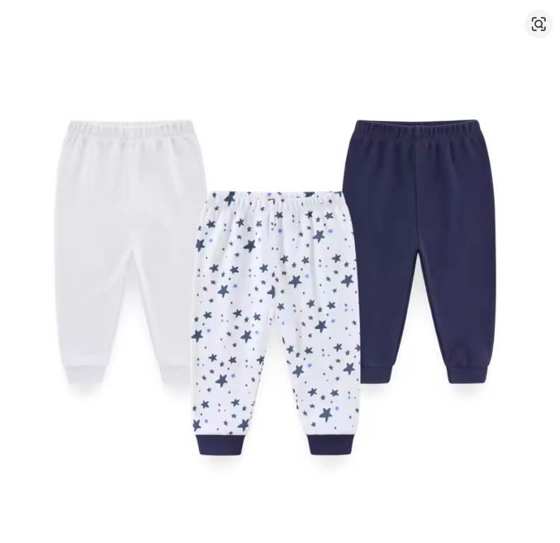 Baby Cotton Pants Set (3-Pack)