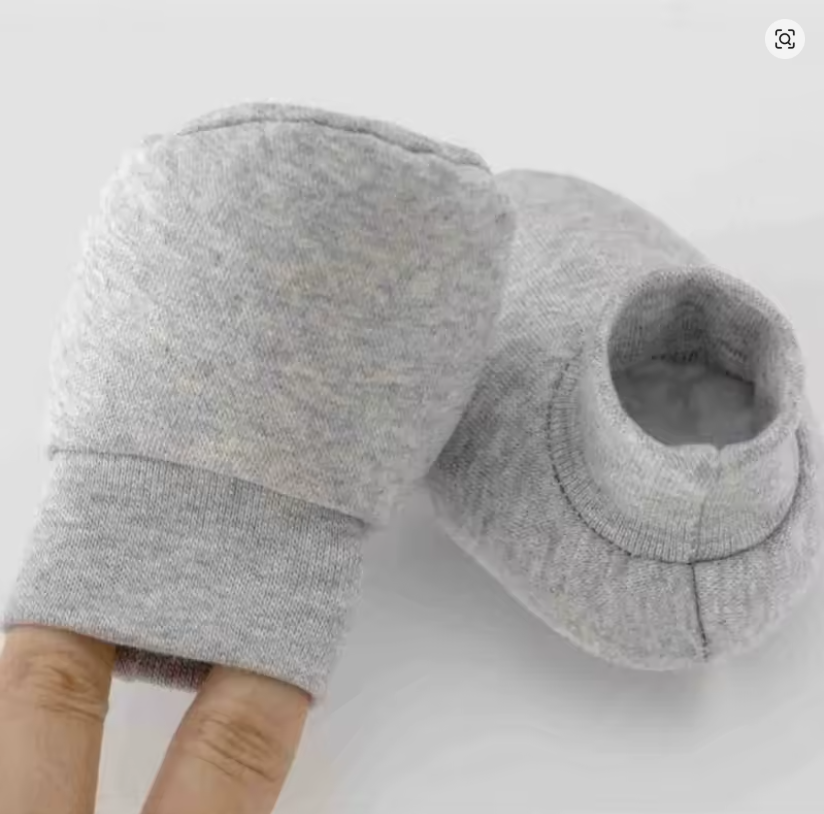 Baby Bear Ear Hat and Mittens Set