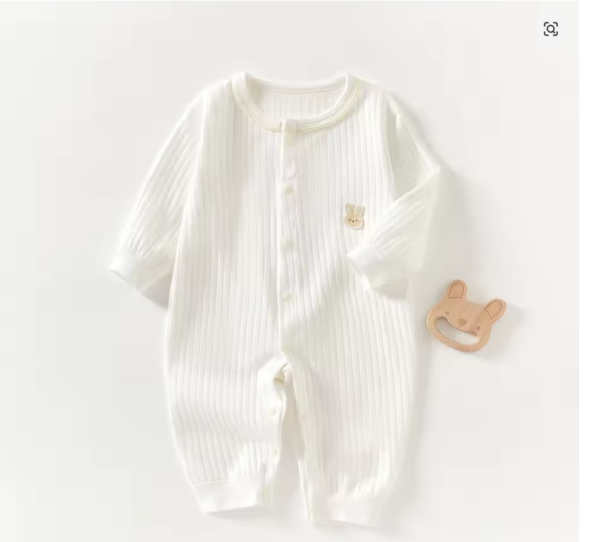 Baby Ribbed Cotton Onesie