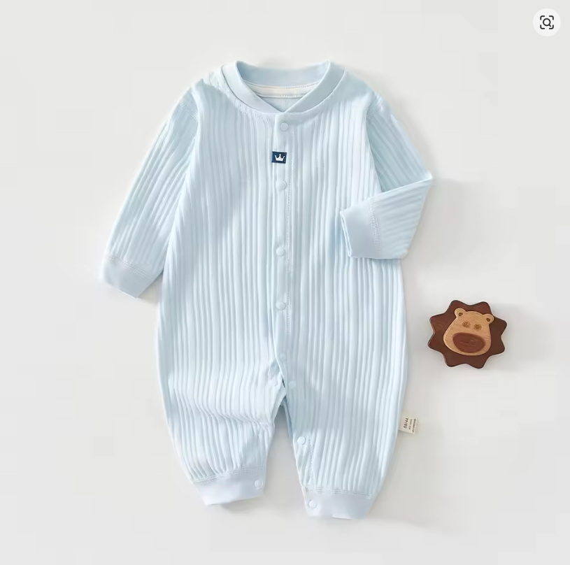 Baby Ribbed Long Sleeve Jumpsuit