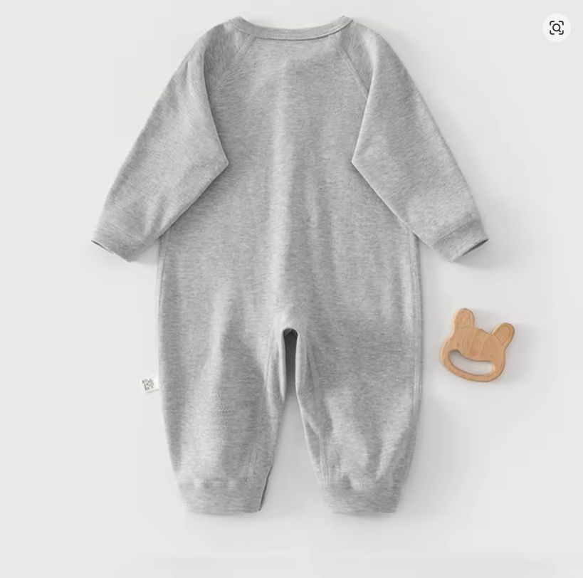 Grey Baby Romper