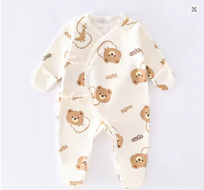 Bear Print Baby Onesie