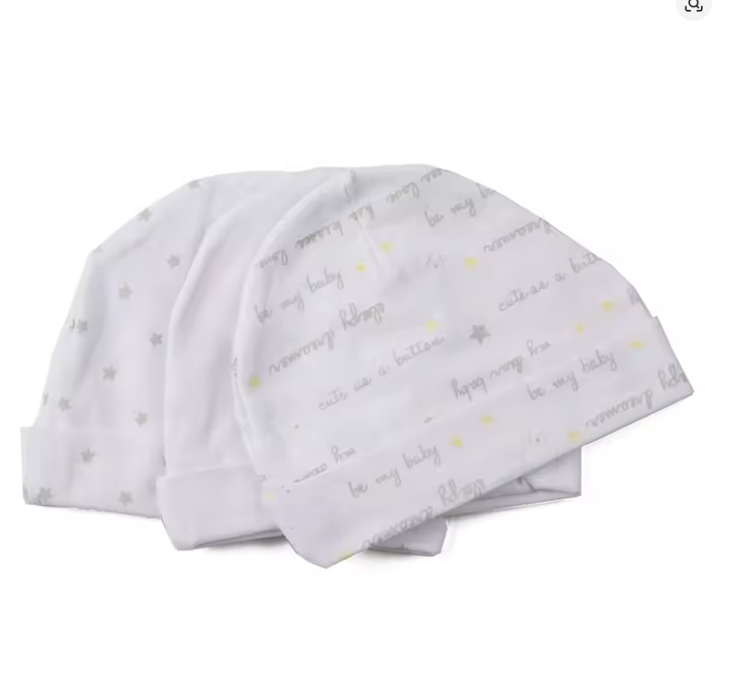 Newborn Cotton Beanie Set