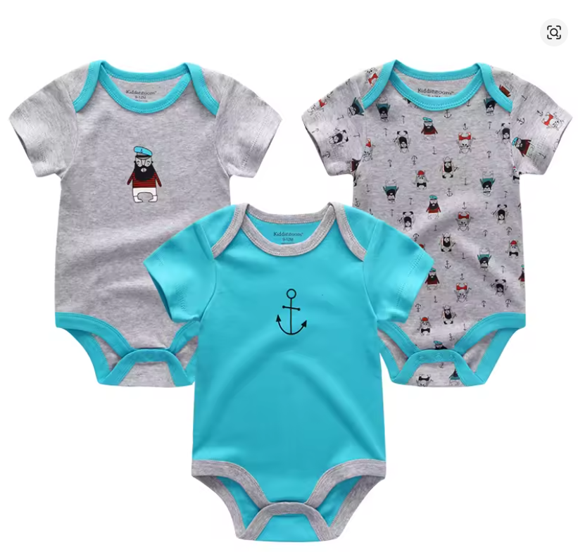 Baby Nautical Bodysuit Set