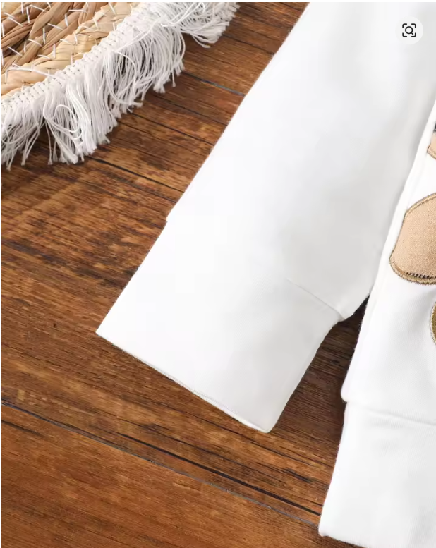 Plaid Bear Kids Hoodie Set