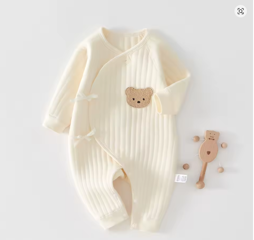 Ribbed Knit Baby Romper