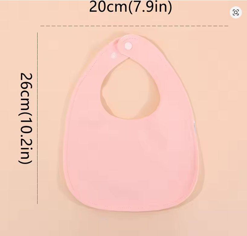 Soft Pink Baby Bib