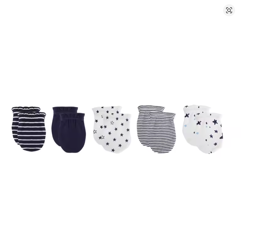 Baby Cotton Mittens Set