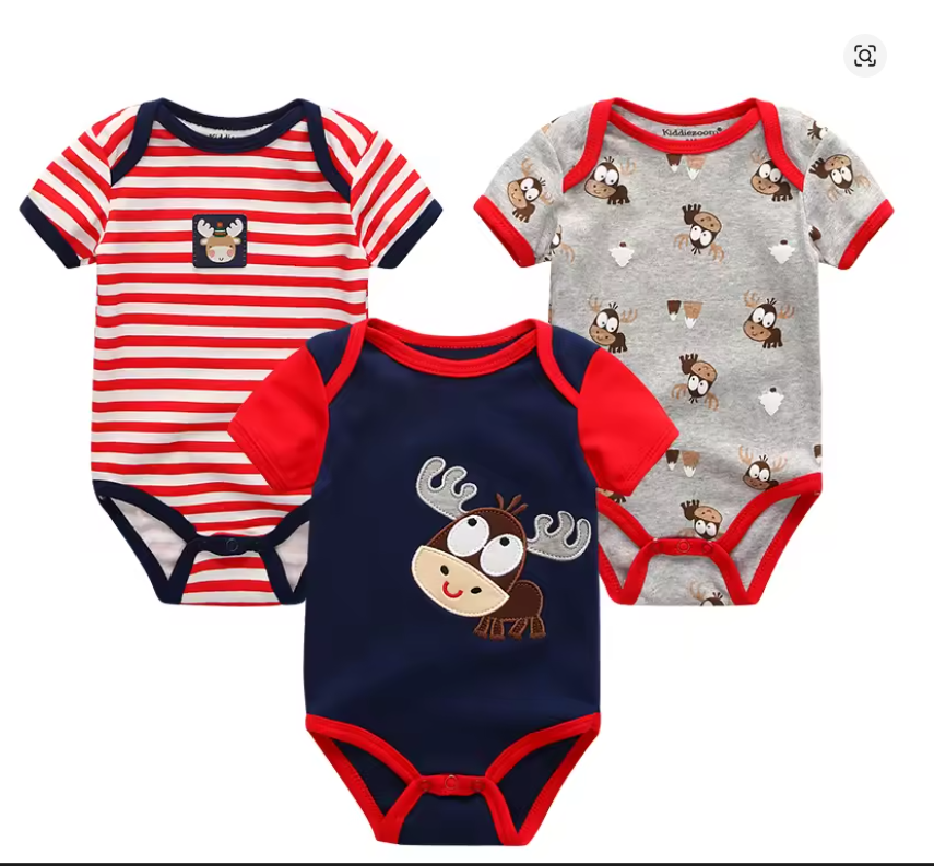 Moose Baby Bodysuit Set