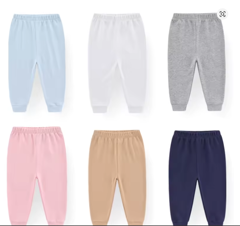Baby Cotton Jogger Pants (Set of 6)