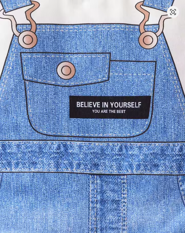 Baby Denim Overall Romper