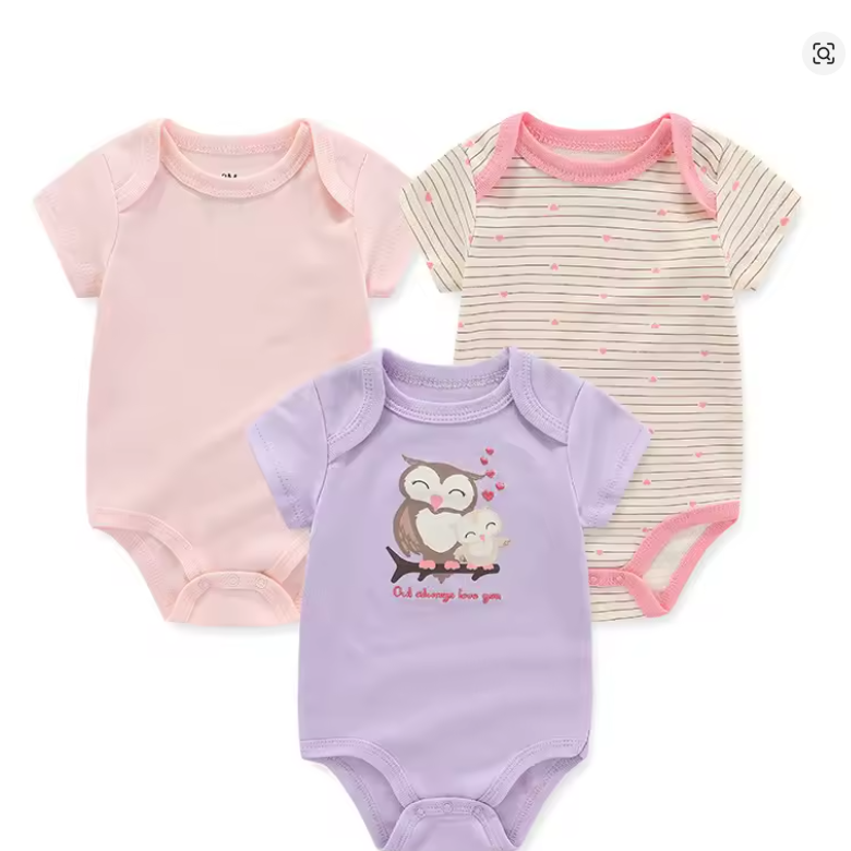 Baby Girl Bodysuit 3-Pack