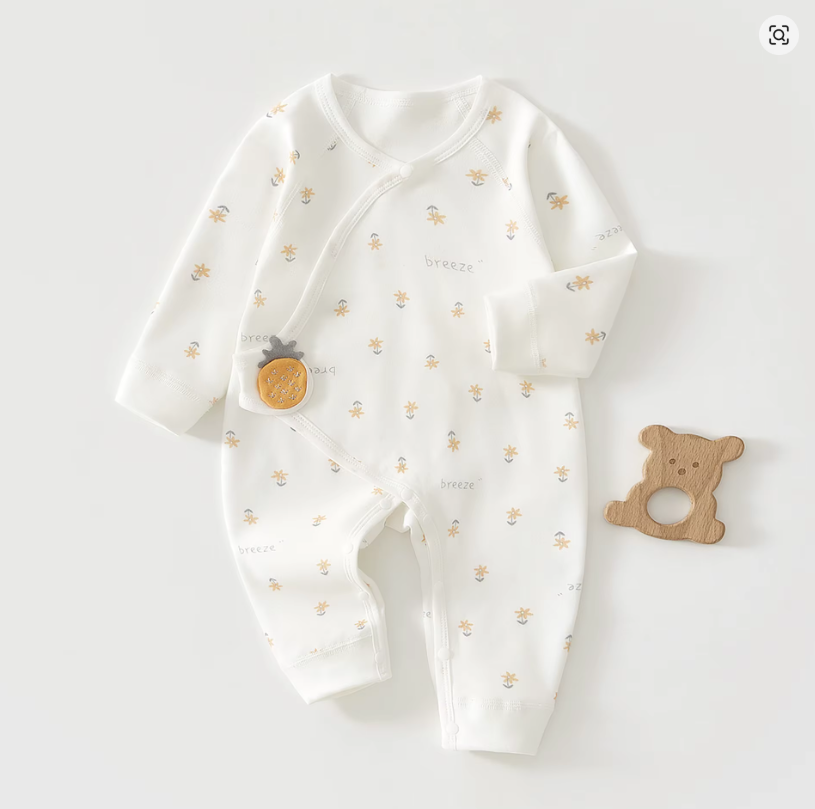 Bee Print Baby Romper