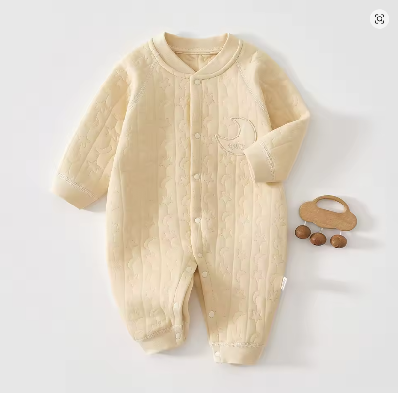 Quilted Baby Sleepsuit