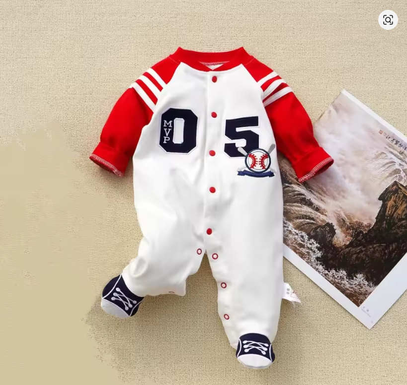 Baseball Baby Romper