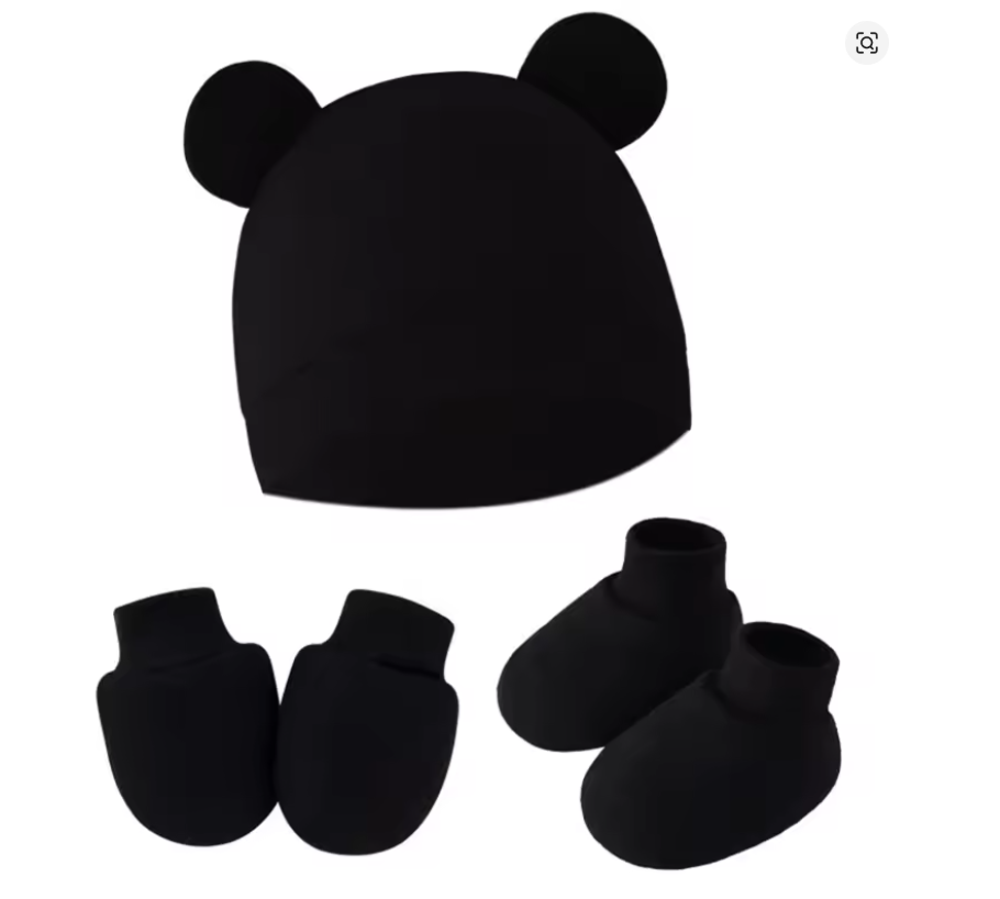 Baby Bear Hat & Accessories Set