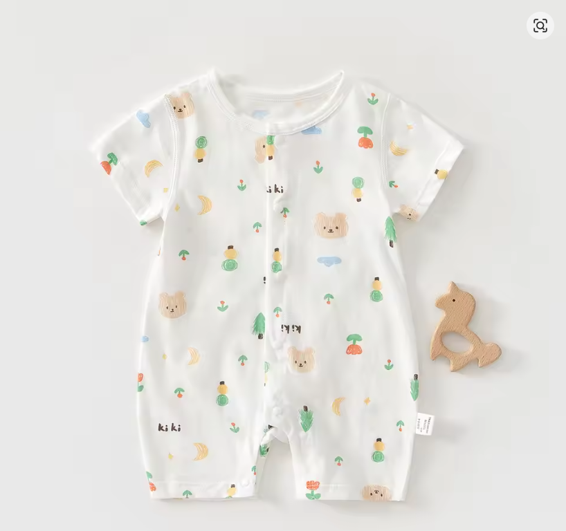 Baby Bear Print Romper