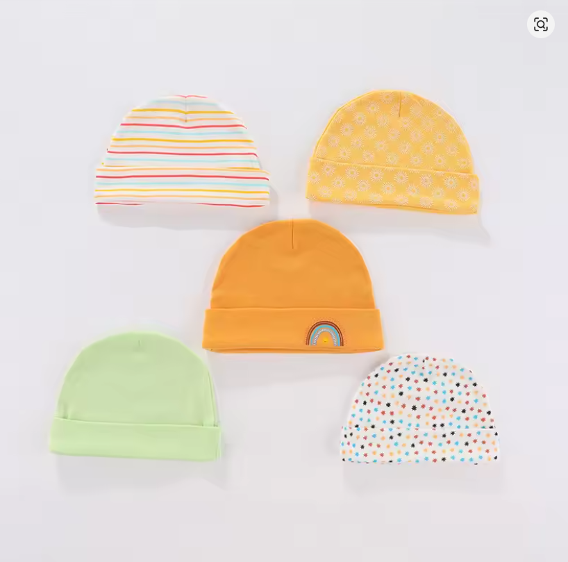 Baby Beanie Hat Set (5-Pack)