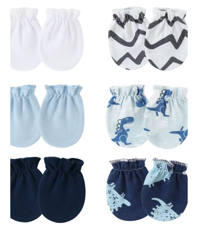 Baby Cotton Mittens Set