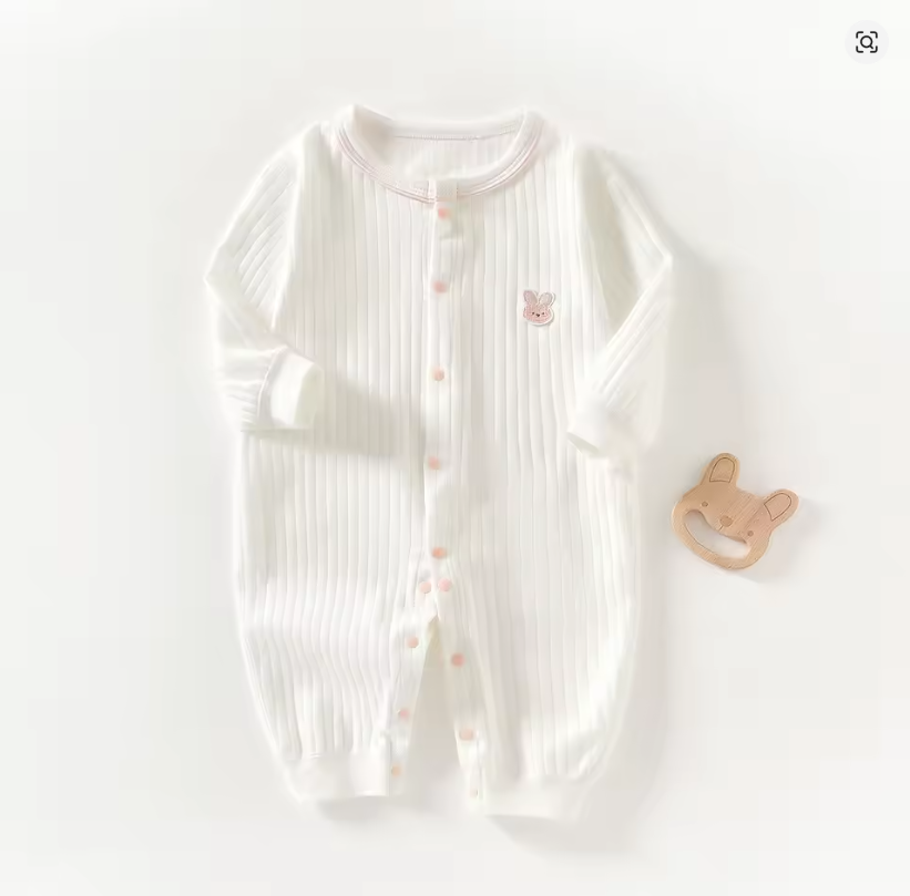Baby Ribbed Cotton Onesie