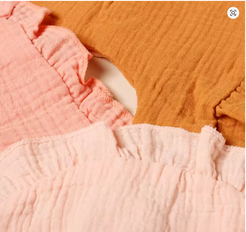 Frilled Muslin Baby Bibs Set