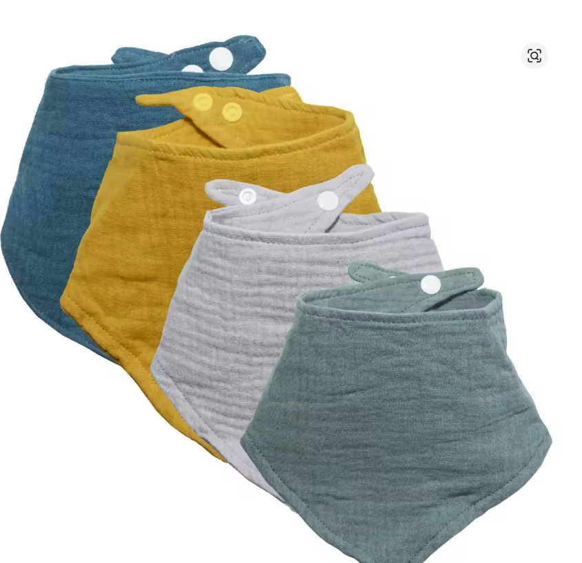 Cotton Baby Bandana Bibs Set