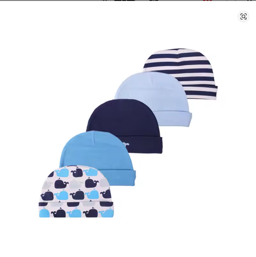 Baby Cotton Beanie Set (5 Pack)