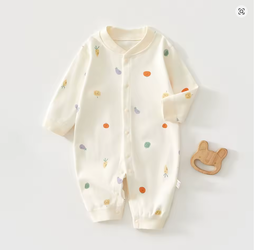 Baby Vegetable Print Romper
