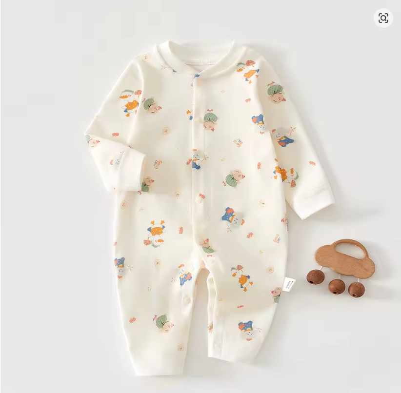 Baby Cartoon Print Romper