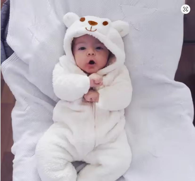 Baby Bear Hooded Onesie