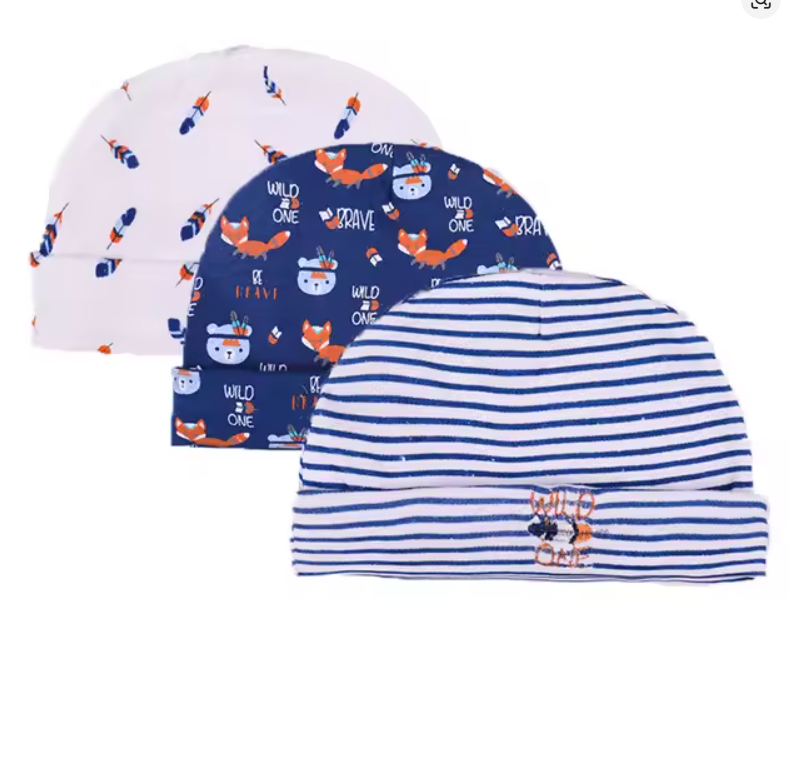 Baby Cotton Hat Set