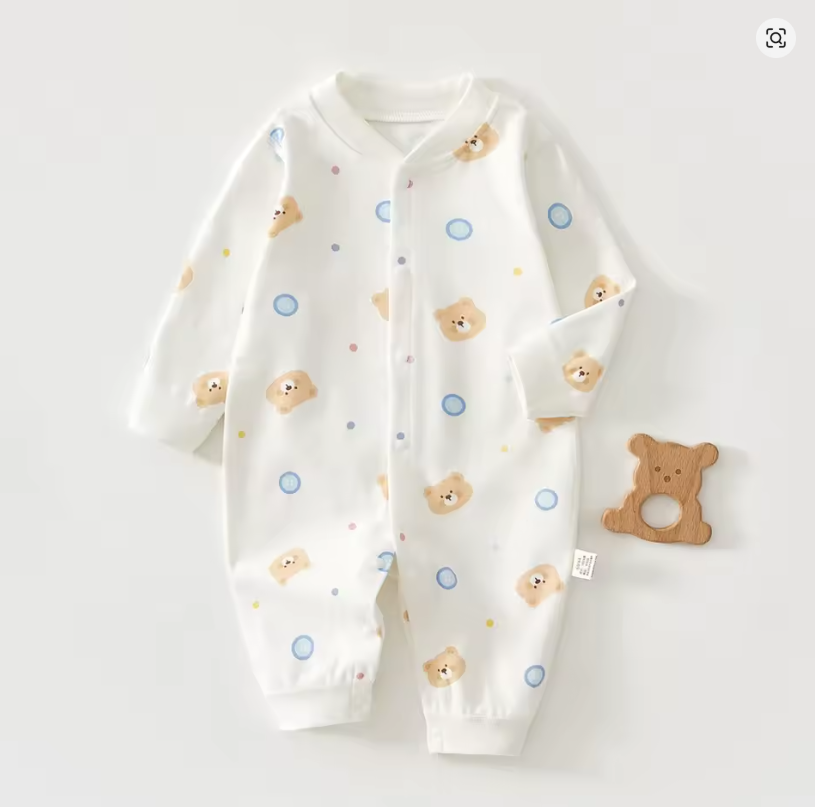 Bear Print Baby Onesie