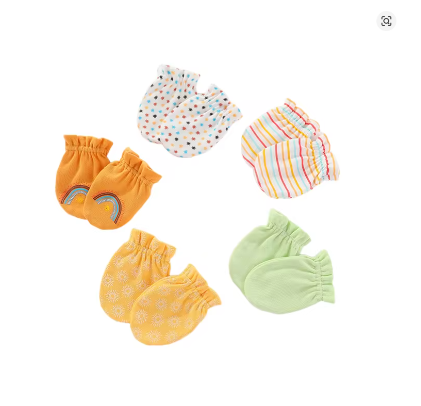 Baby Cotton Mittens Set