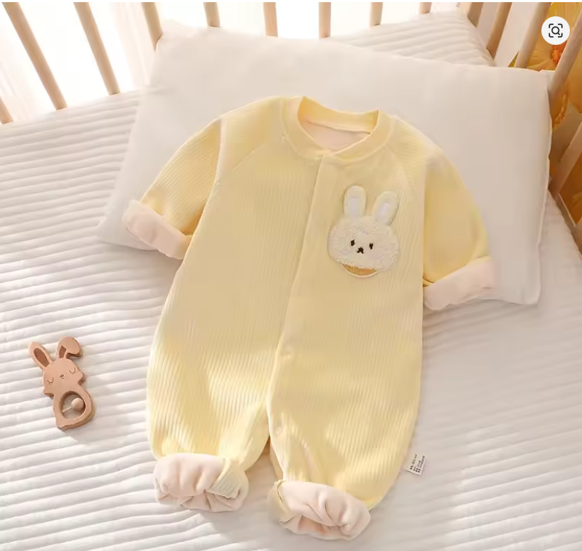 Yellow Bunny Baby Onesie