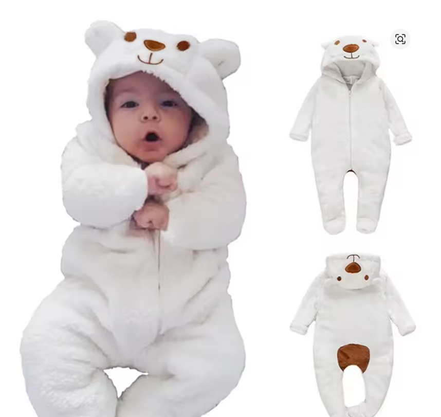 Baby Bear Hooded Onesie
