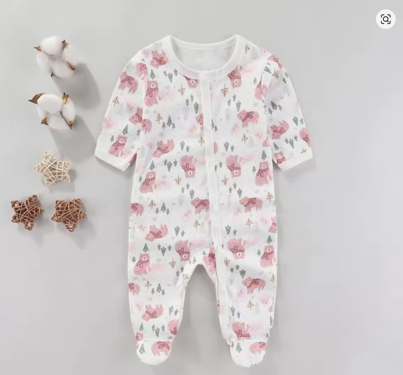 Baby Animal Print Sleepsuit