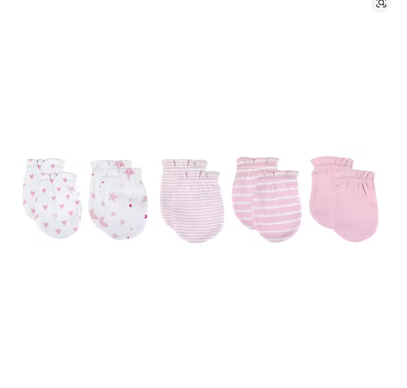 Baby Cotton Mittens Set