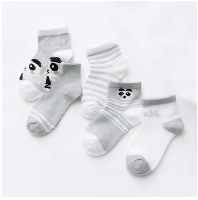Panda Kids Ankle Socks Set
