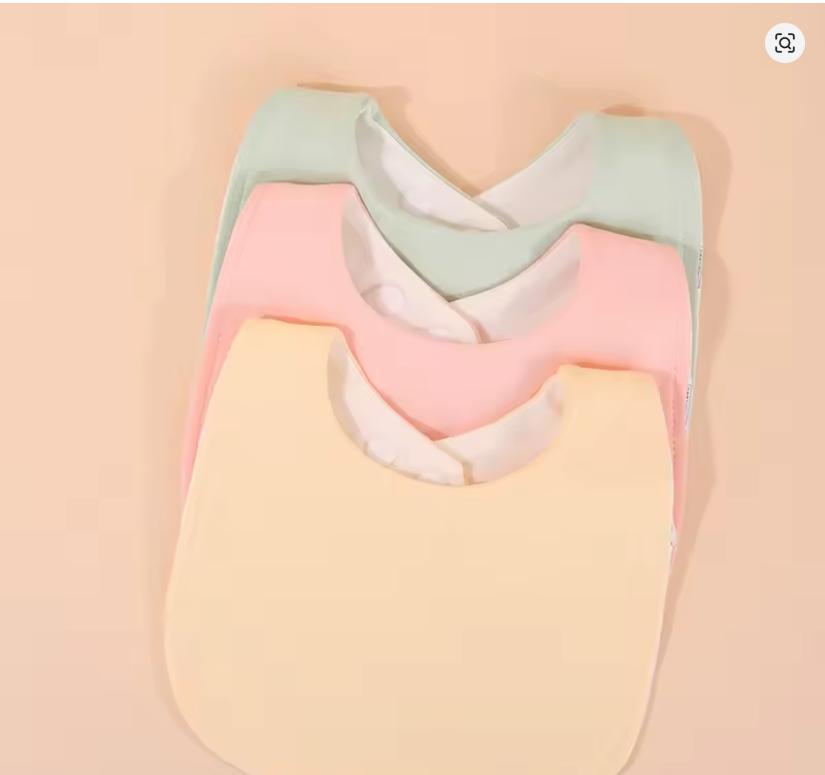 Soft Pink Baby Bib