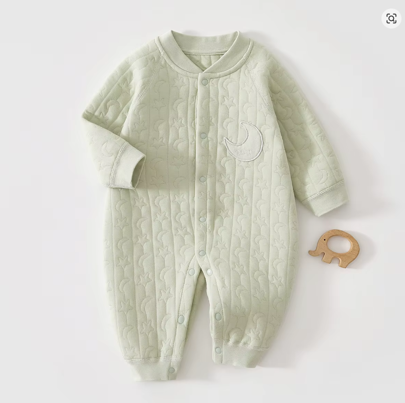 Quilted Baby Sleepsuit