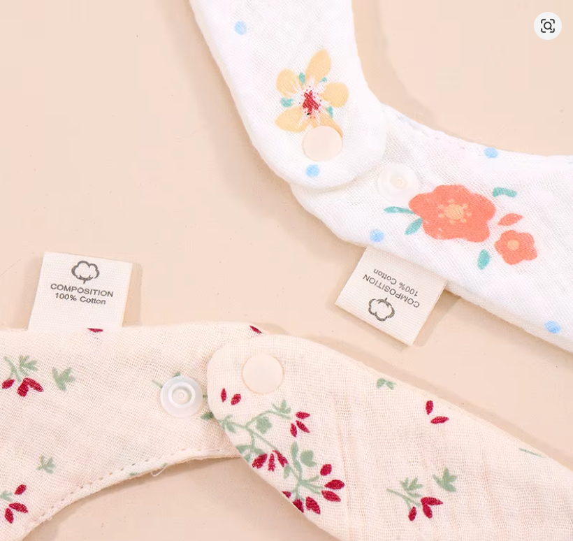 Floral Baby Bibs Set