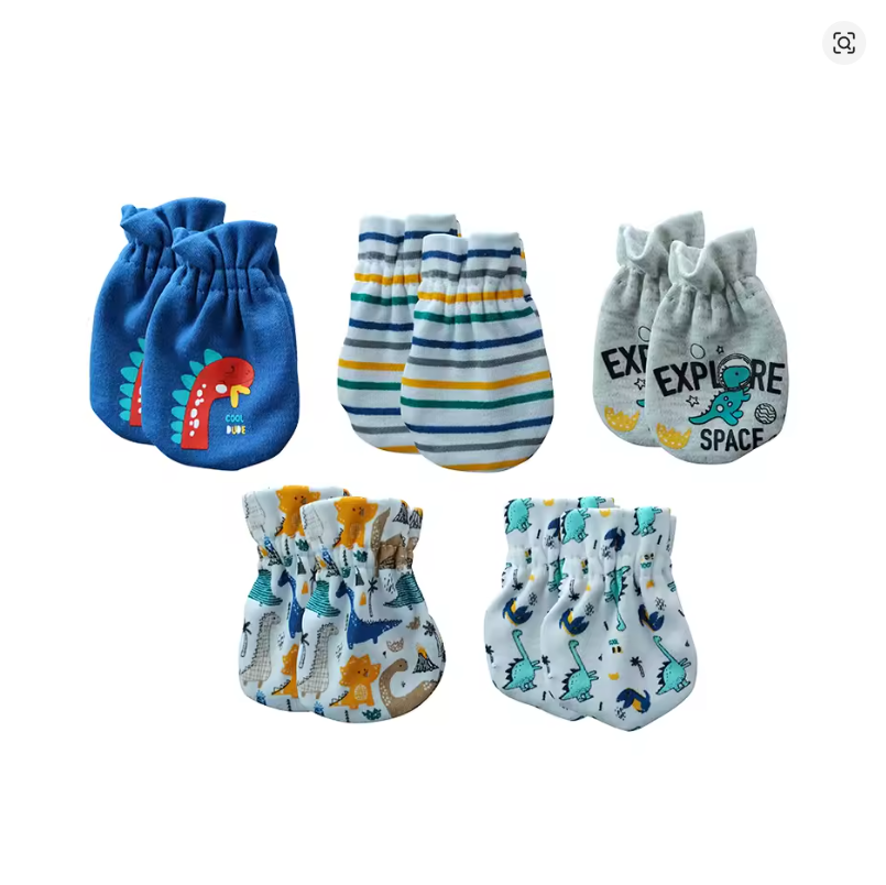Baby Cotton Mittens Set