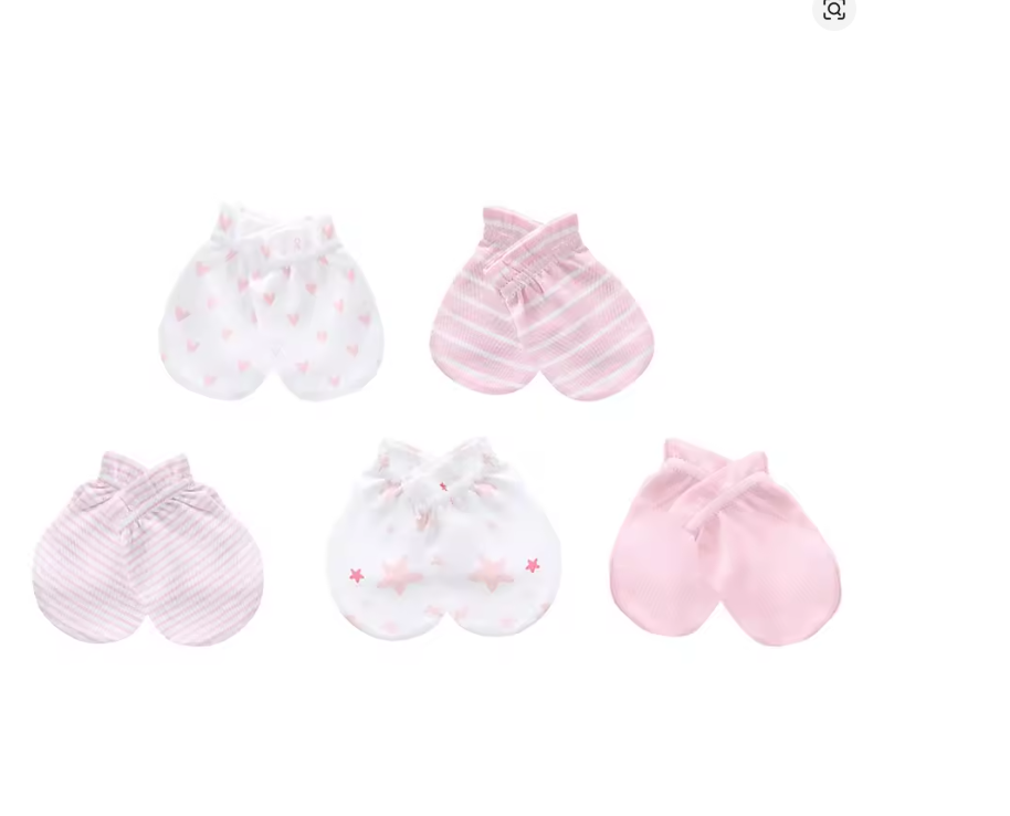 Baby Cotton Mittens Set