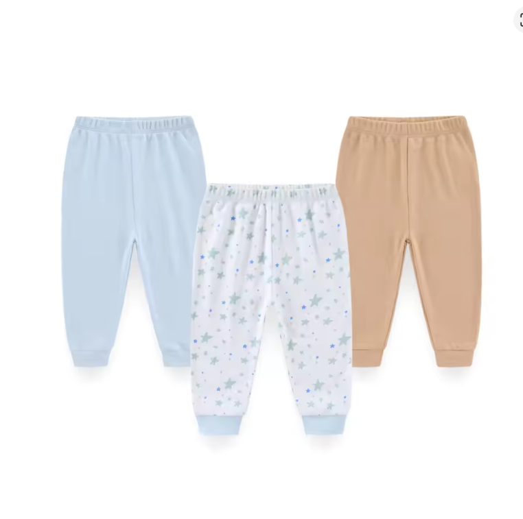 Baby Cotton Pants 3-Pack