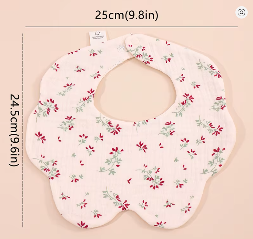 Floral Baby Bibs Set