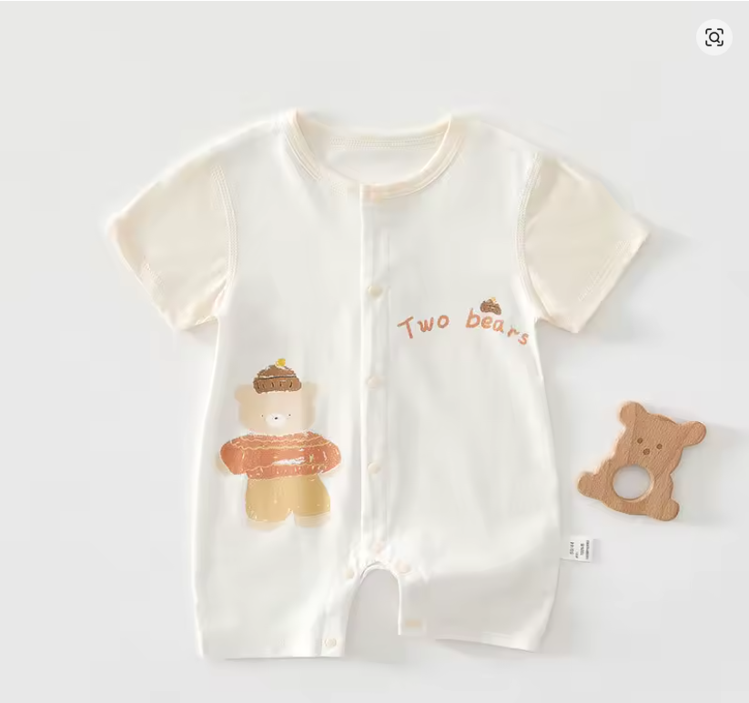Baby Bear Short Sleeve Romper