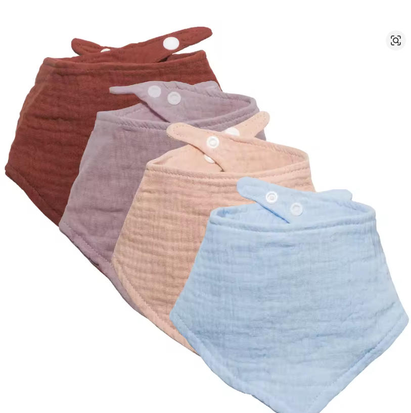 Muslin Baby Bibs Set